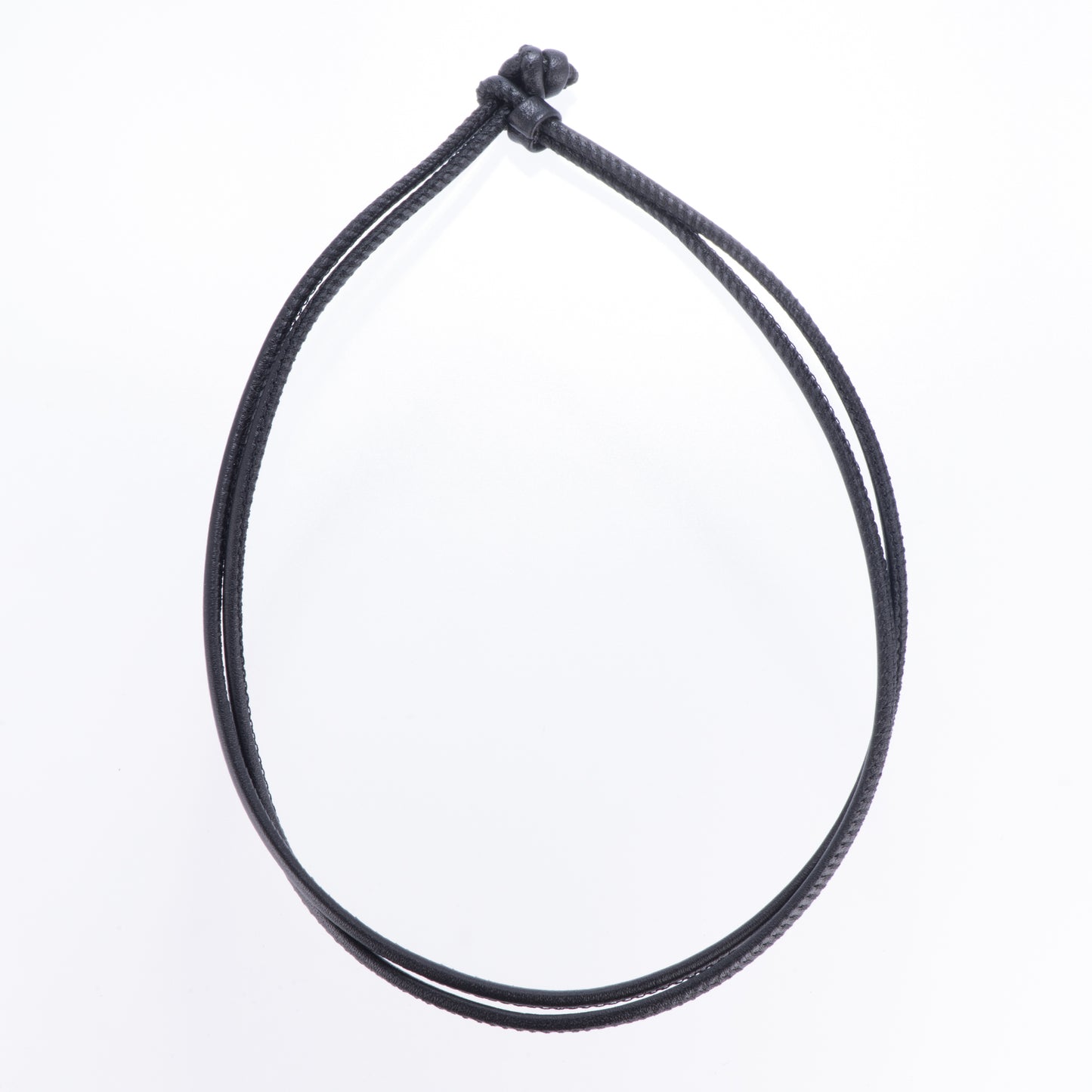 レザーブレスレット兼チョーカー ブラック ドイツ製