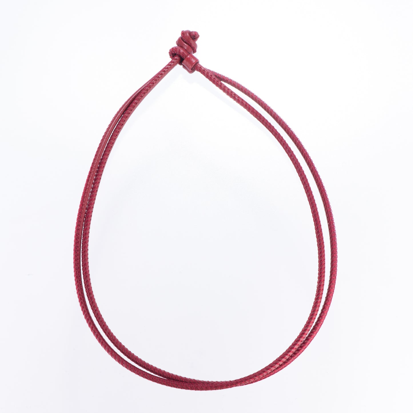 レザーブレスレット兼チョーカー ボルドー ドイツ製