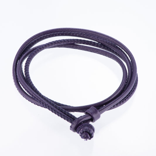 レザーブレスレット兼チョーカー バイオレット ドイツ製