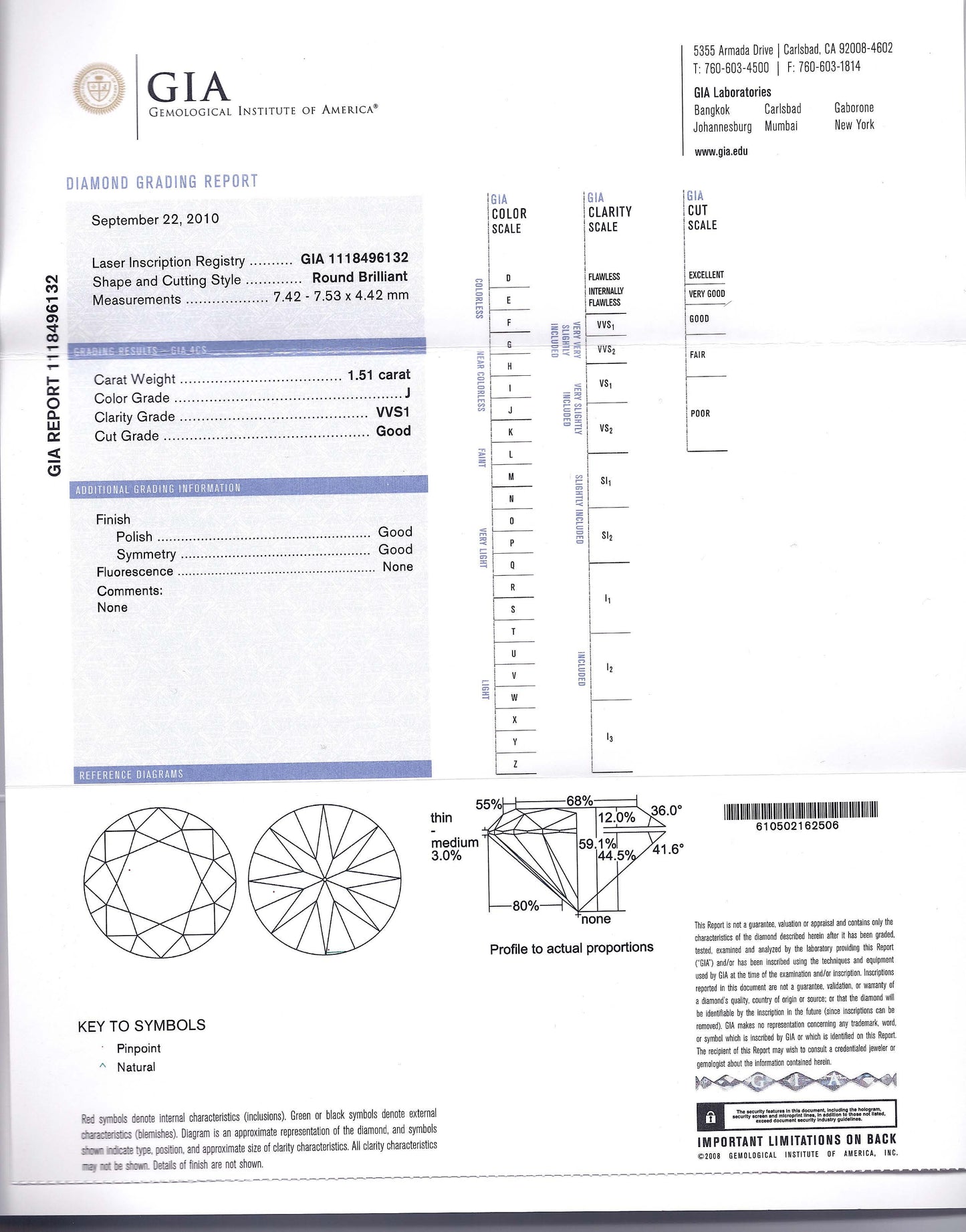 1.5ct J VVS1 ダイヤモンダブルハローリング(1.51ct J VVS1 D0.89 GIA
