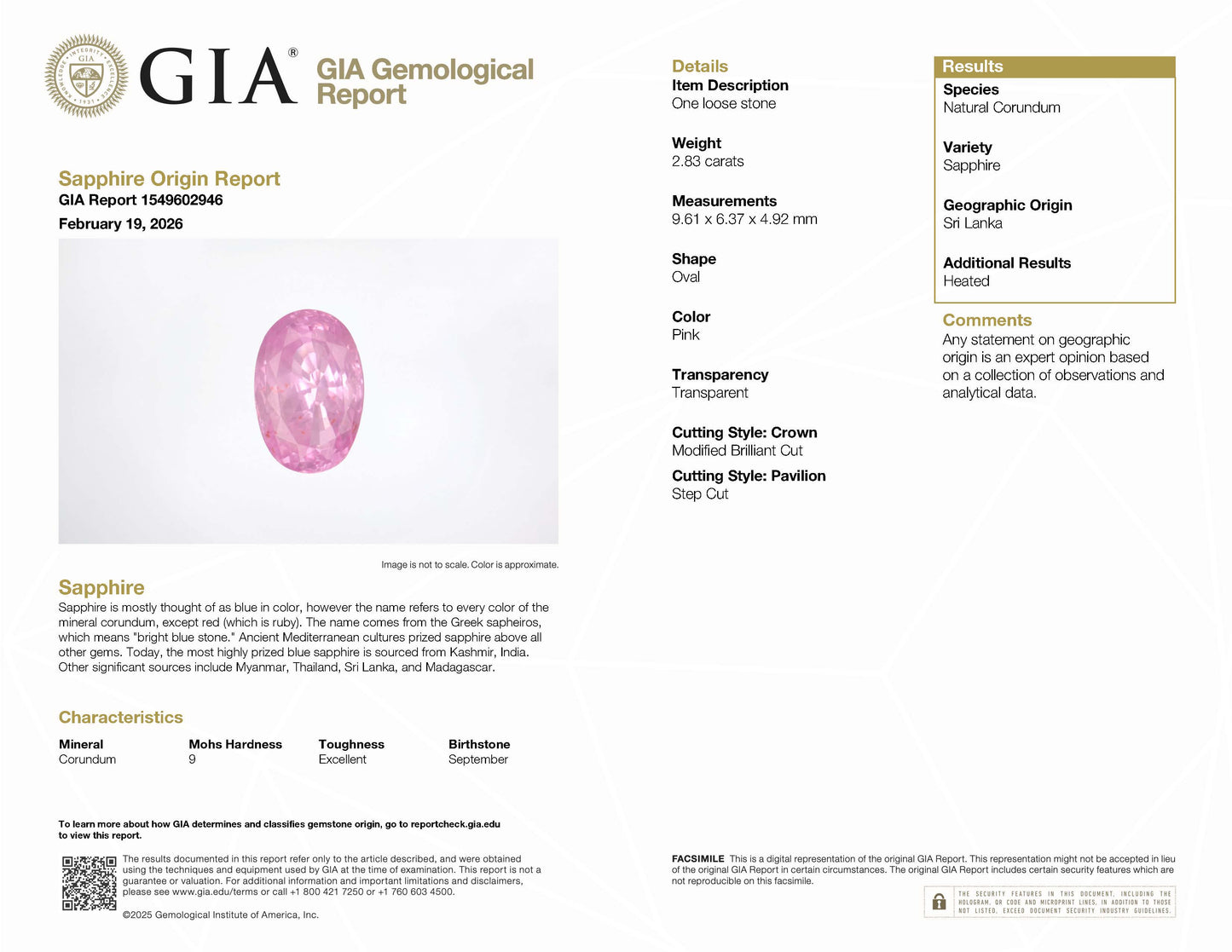 スリランカ産ピンクサファイアxダイヤモンド プラチナ製リング PS: 2.83ct D: 1.58ct Pt900 GIAレポート付き