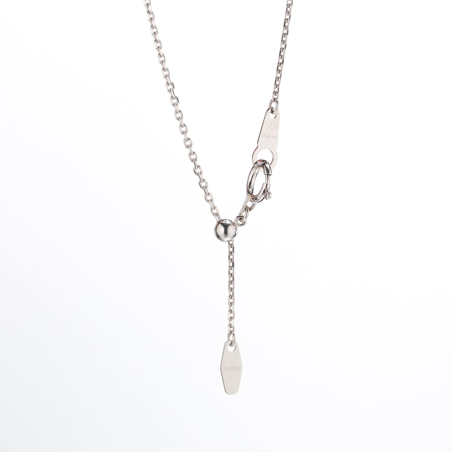 ZUISHO | Pt950 一粒ダイヤモンド 0.52ct ペンダントネックレス (H/VVS2) GIA鑑定書付 Pt850 45cm 丸小豆チェーン