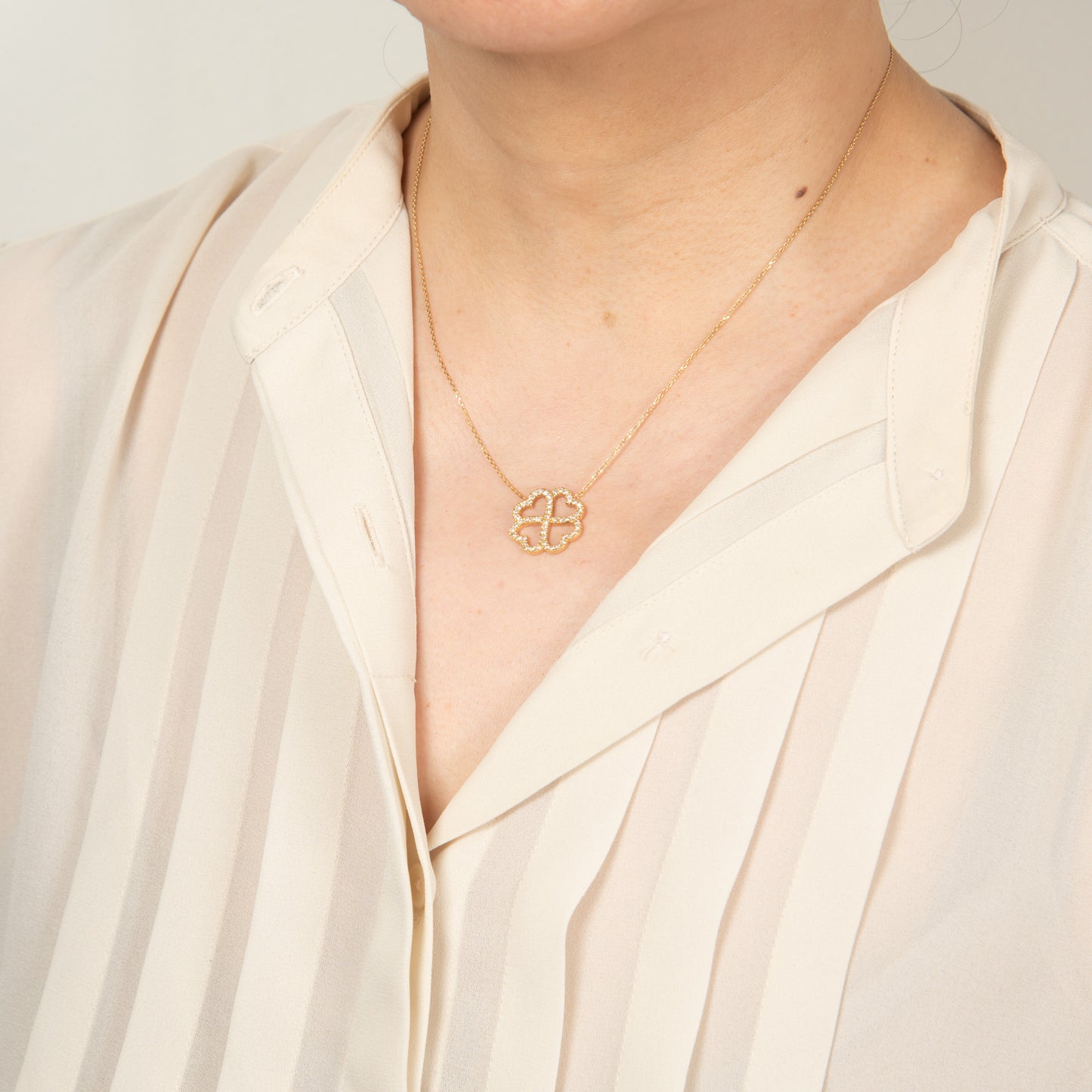 ダイヤモンド イエローゴールドペンダントネックレス D: 0.5ct K18YG