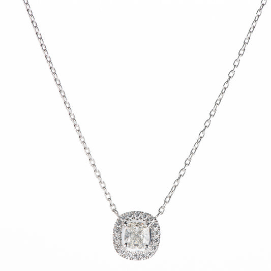 1.01ct Hカラー VS1 ダイヤモンドペンダント プラチナ950/850製 (1.01 H VS1 0.23ctPt950/Pt850 )GIA