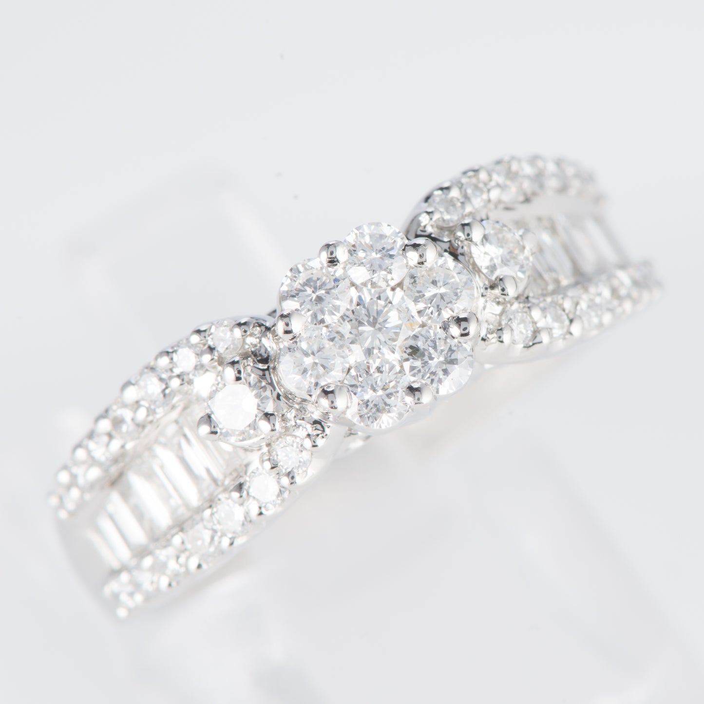 ダイヤモンド プラチナリング D: 1 ct