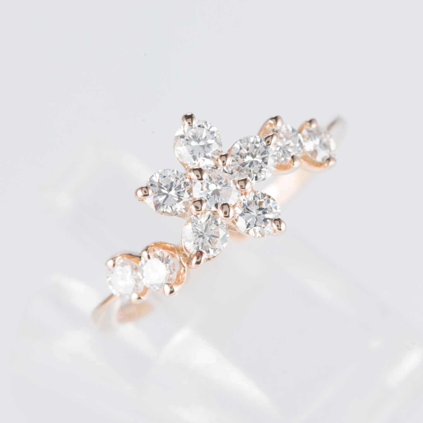 ダイヤモンド ピンクゴールドリング D: 0.74 ct