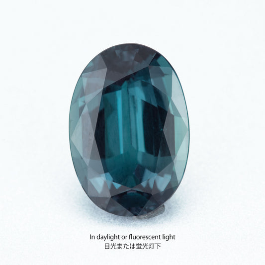 5.92ct アレキサンドライト オーバルシェイプ ルース, スリランカ産 GIAレポート付き