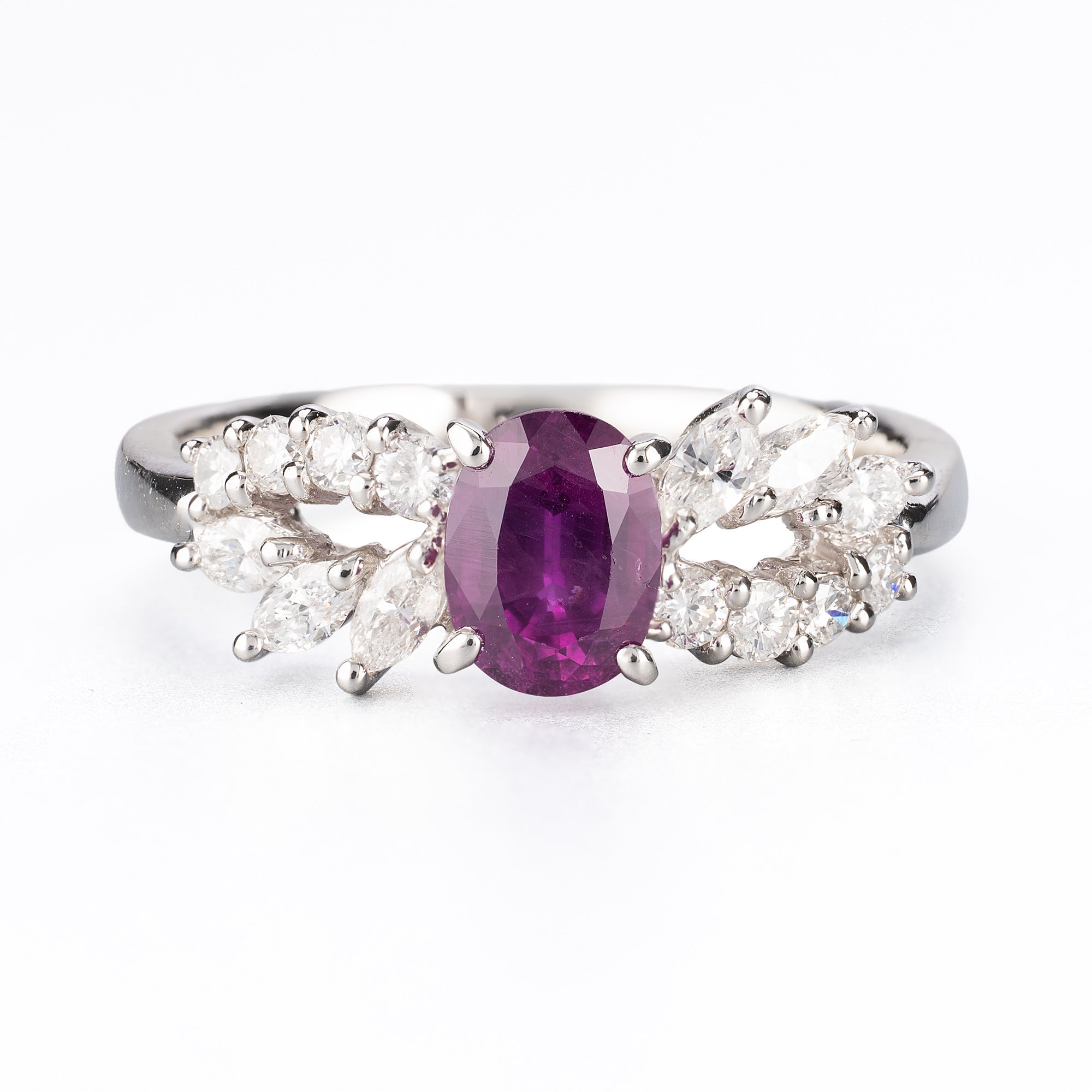 銀座ZUISHO｜Pt900 マダガスカル産 ルビー 0.96ct ダイヤモンド 0.45ct