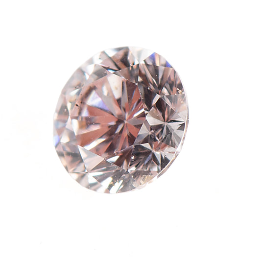 0.148ct, ベリーライトピンクダイヤモンド, SI2, ラウンド, CGL Very Light pink diamond