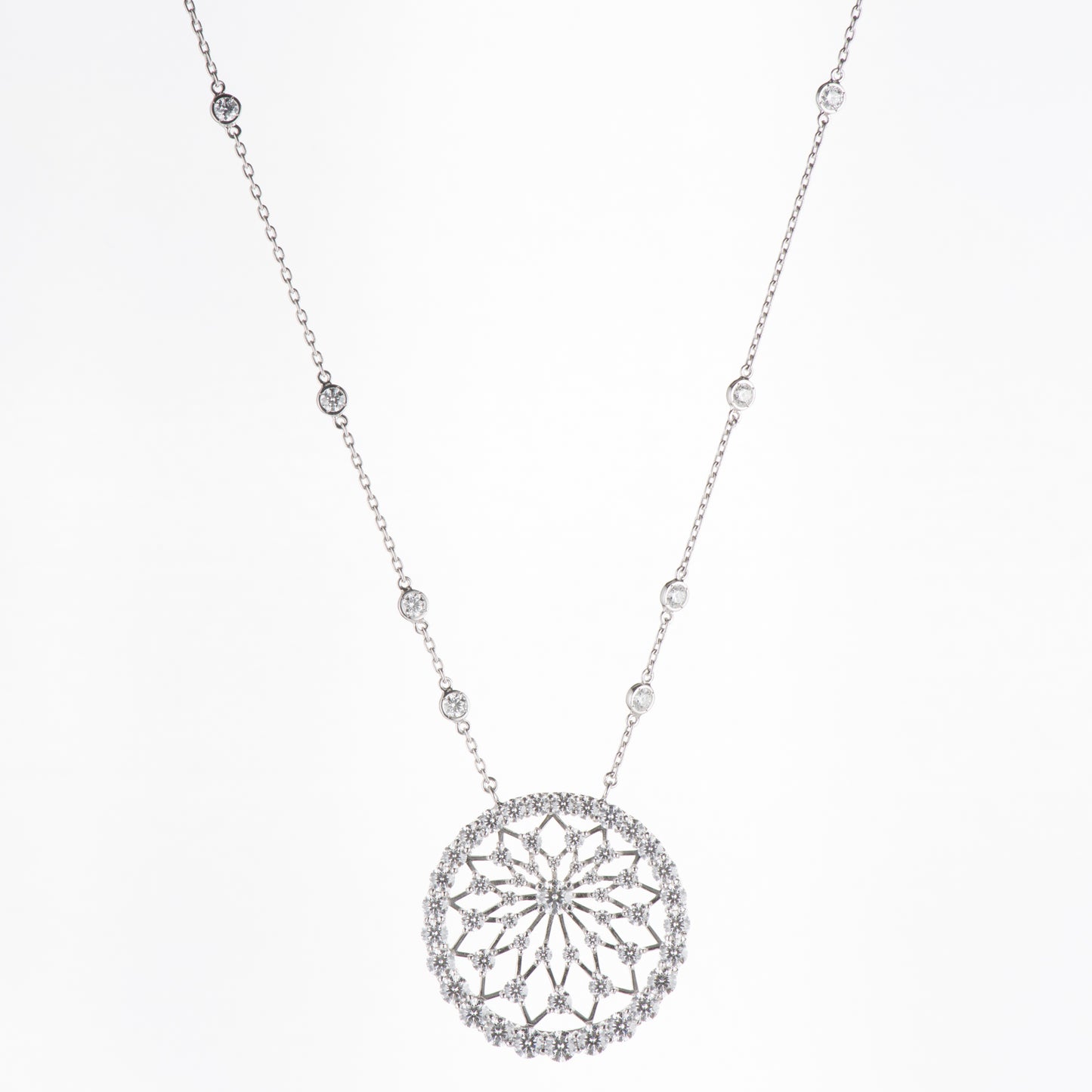 6ct ダイヤモンド プラチナ製ペンダント D:6.18ct Pt950/850