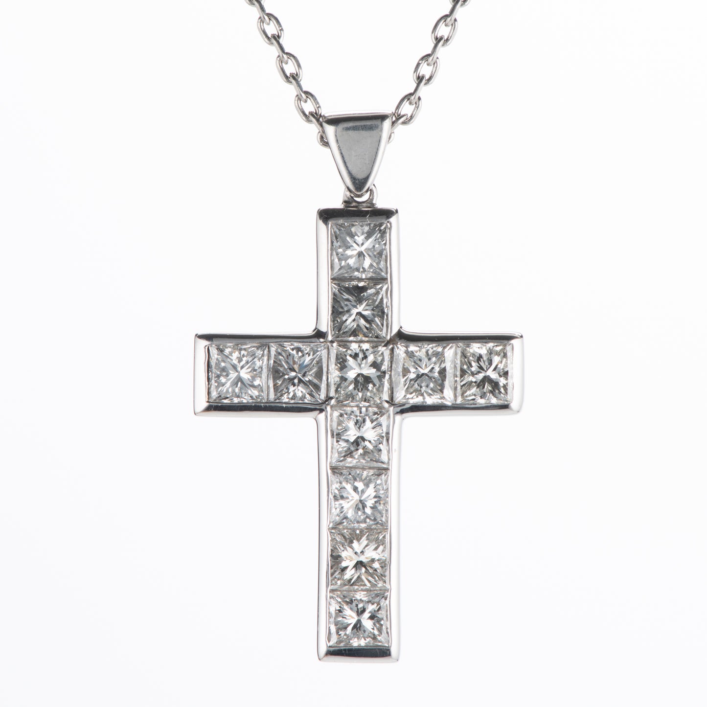 3.63ct ダイヤモンドプラチナクロスペンダント(D 3.63ct Pt900/850)