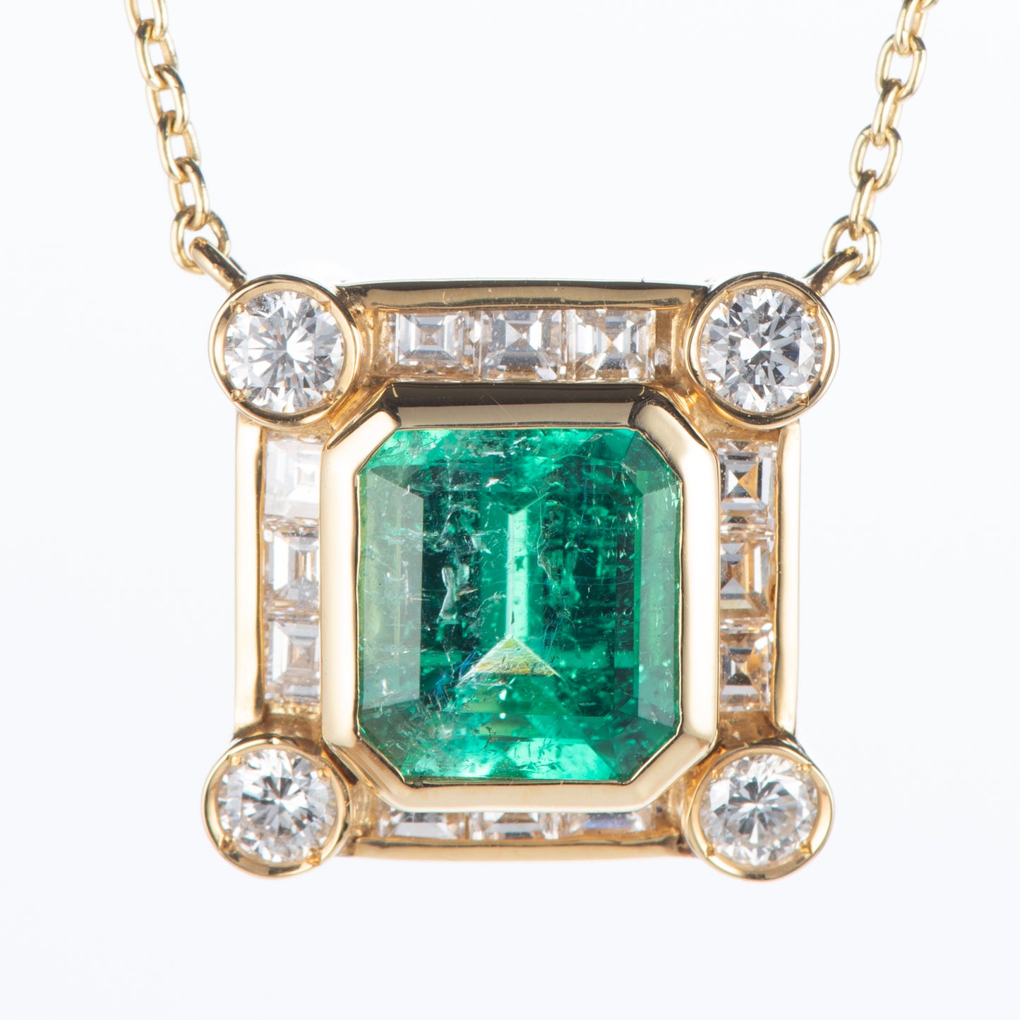 2.78ct コロンビア産エメラルドペンダント(E:2.78ct D:1.21ct K18YG)