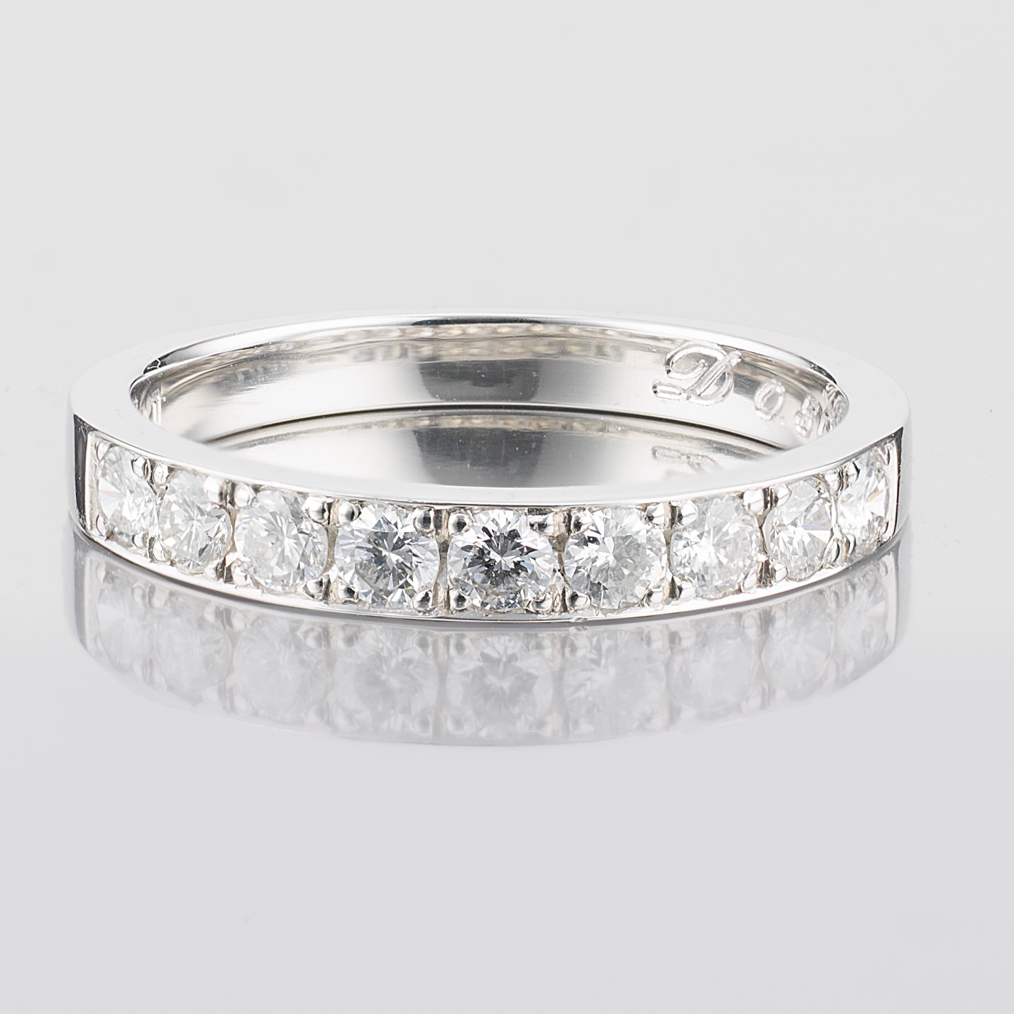 3mm 0.5ct ダイヤモンド マリッジリング プラチナ製