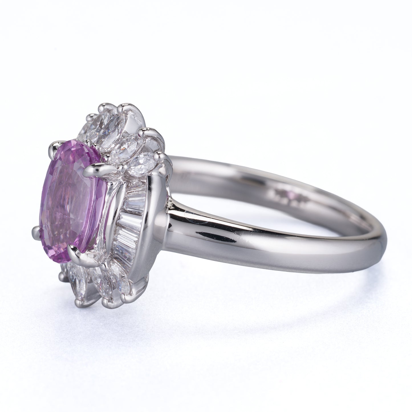 非加熱 ピンクサファイア リング 1.41ct マダガスカル産 GIA