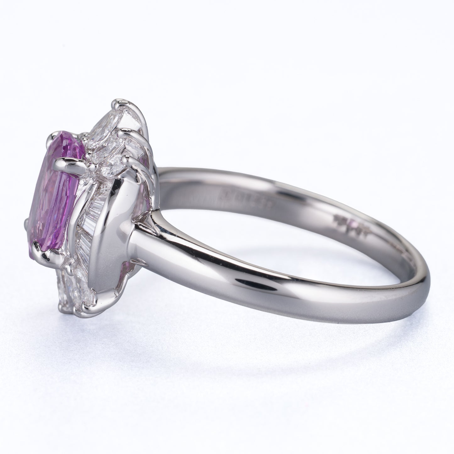 非加熱 ピンクサファイア リング 1.41ct マダガスカル産 GIA