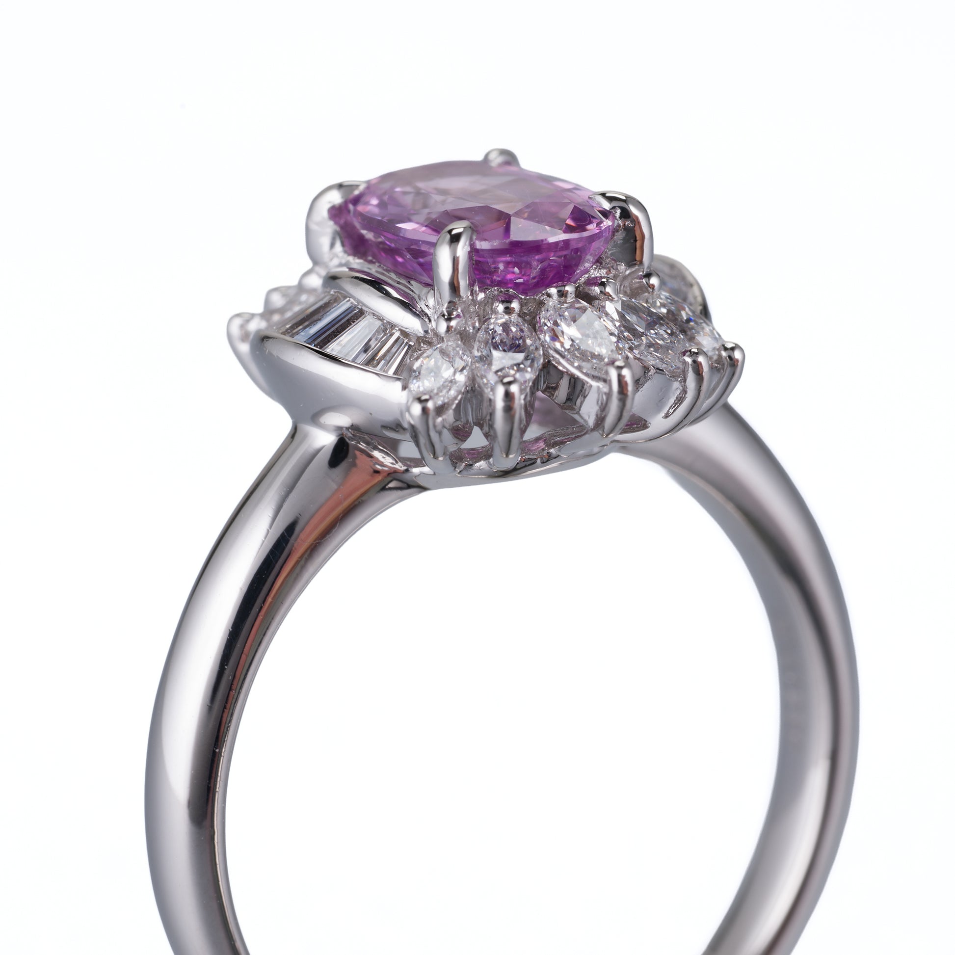 非加熱 ピンクサファイア リング 1.41ct マダガスカル産 GIA