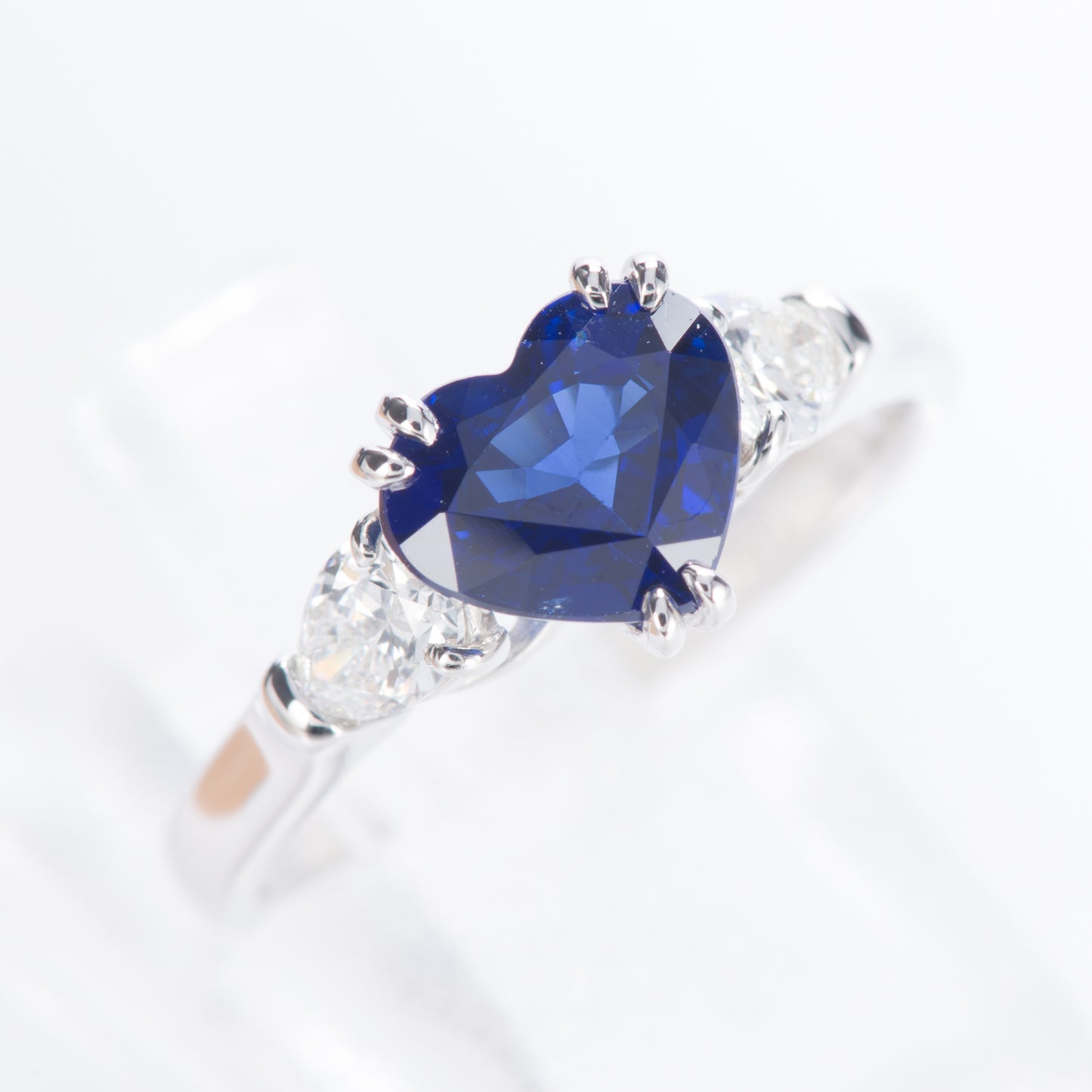 ロイヤルブルーサファイアxダイヤモンド プラチナリング S: 1.73ct D: 0.43ct Pt900