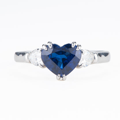 ロイヤルブルーサファイアxダイヤモンド プラチナリング S: 1.73ct D: 0.43ct Pt900