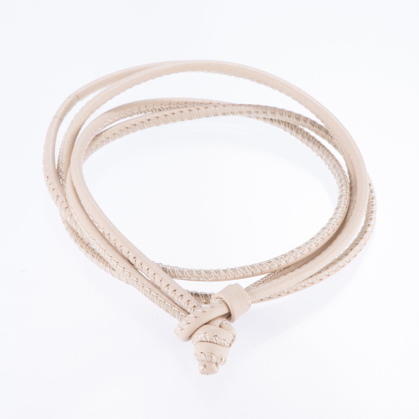 レザーブレスレット兼チョーカー ベージュ ドイツ製