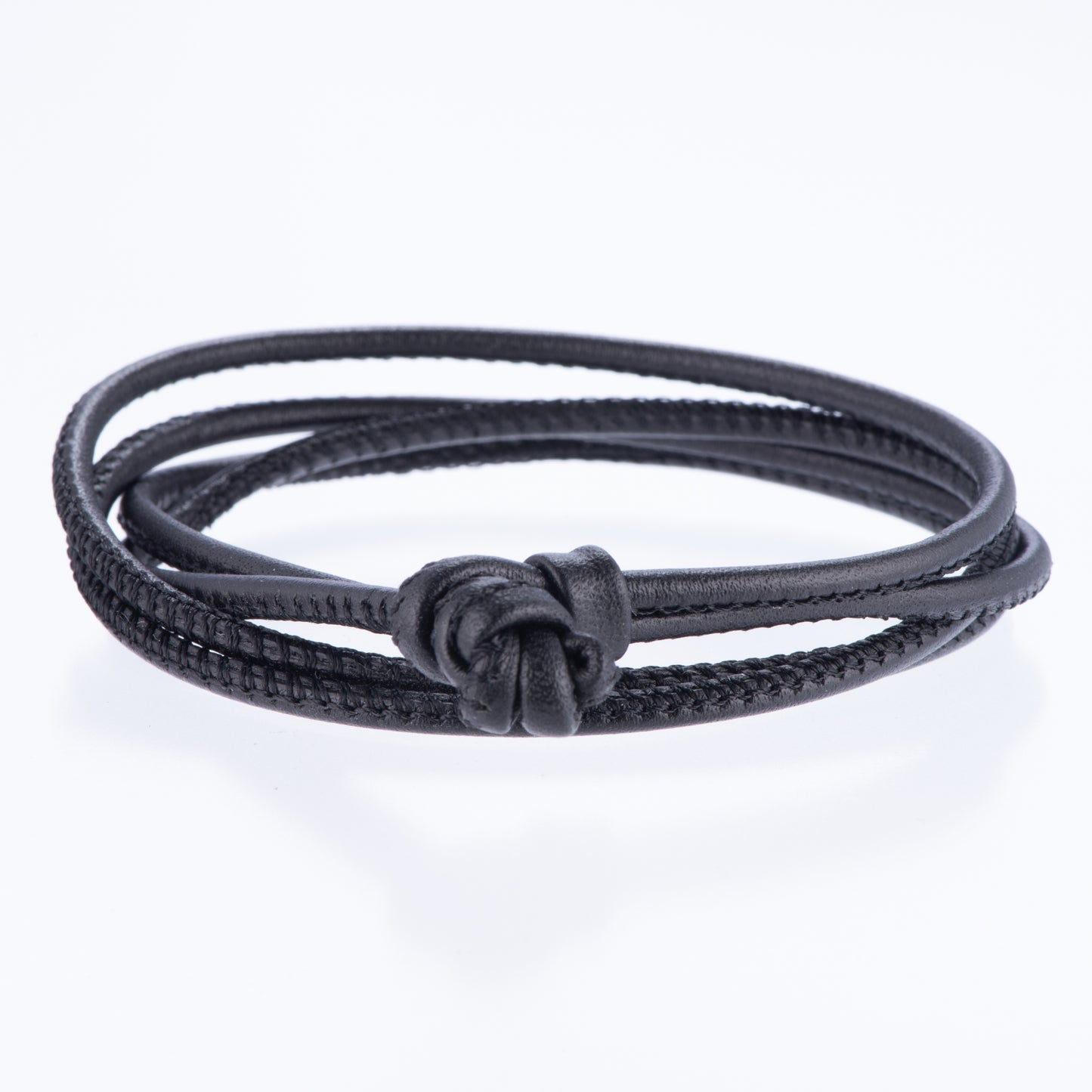 レザーブレスレット兼チョーカー ブラック ドイツ製