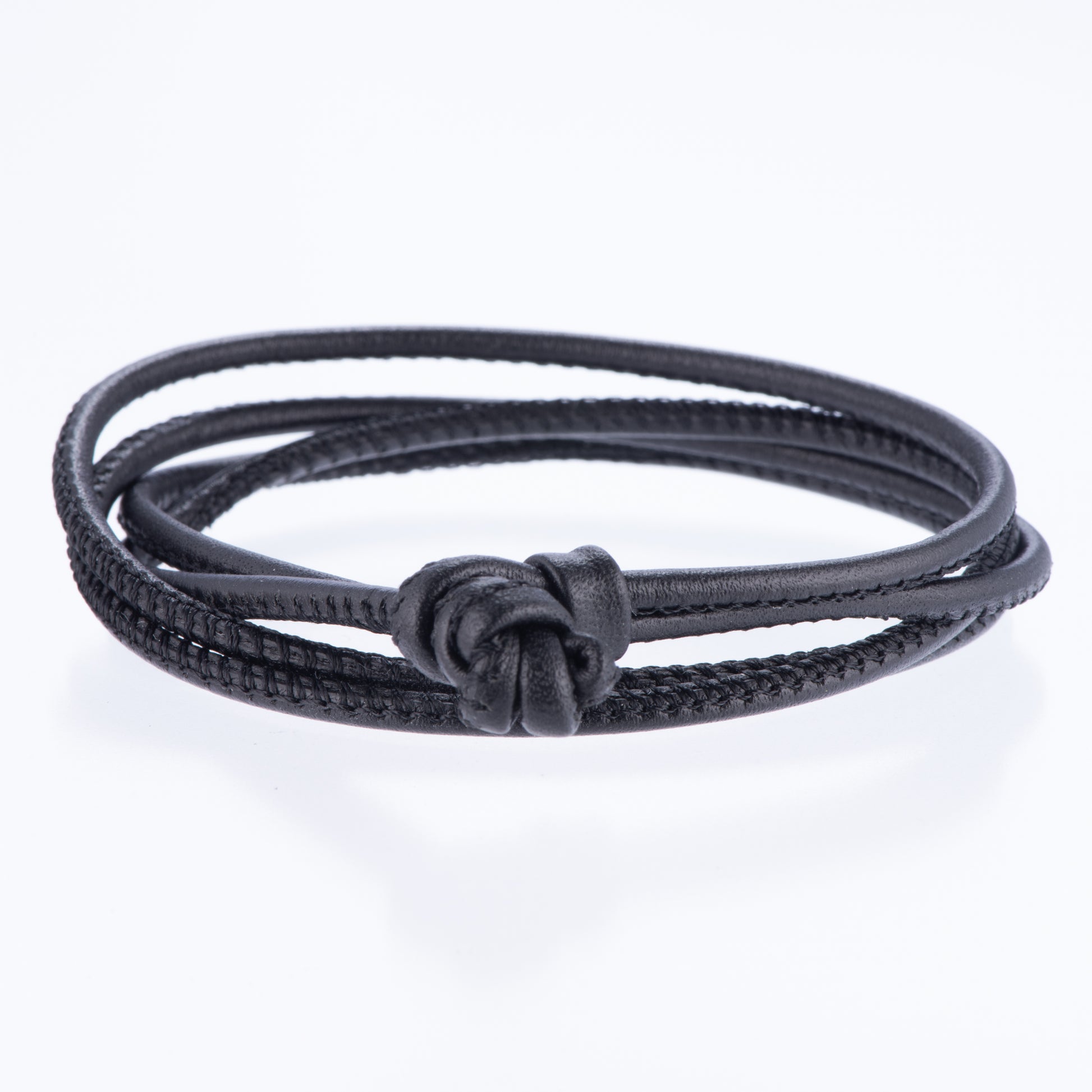 レザーブレスレット兼チョーカー ブラック ドイツ製