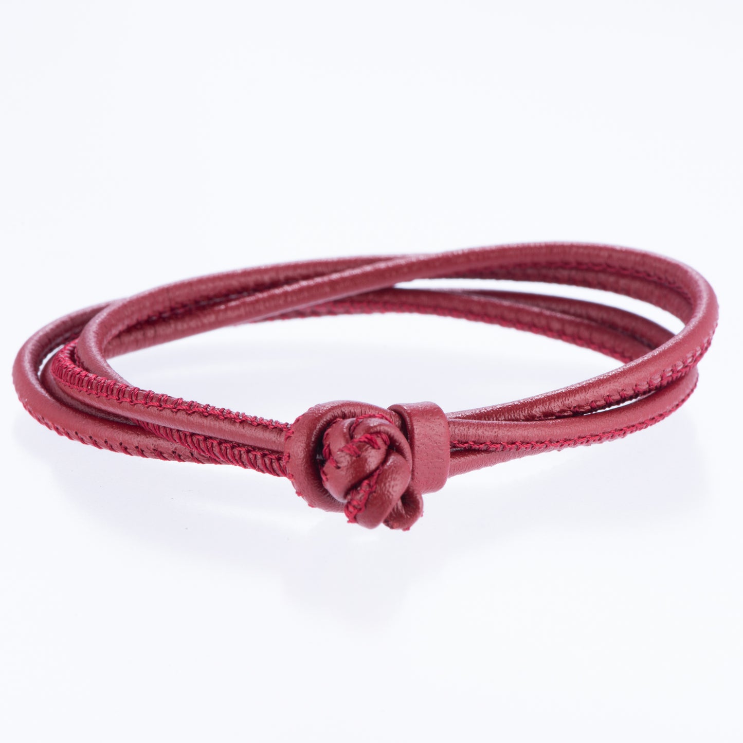 レザーブレスレット兼チョーカー ボルドー ドイツ製