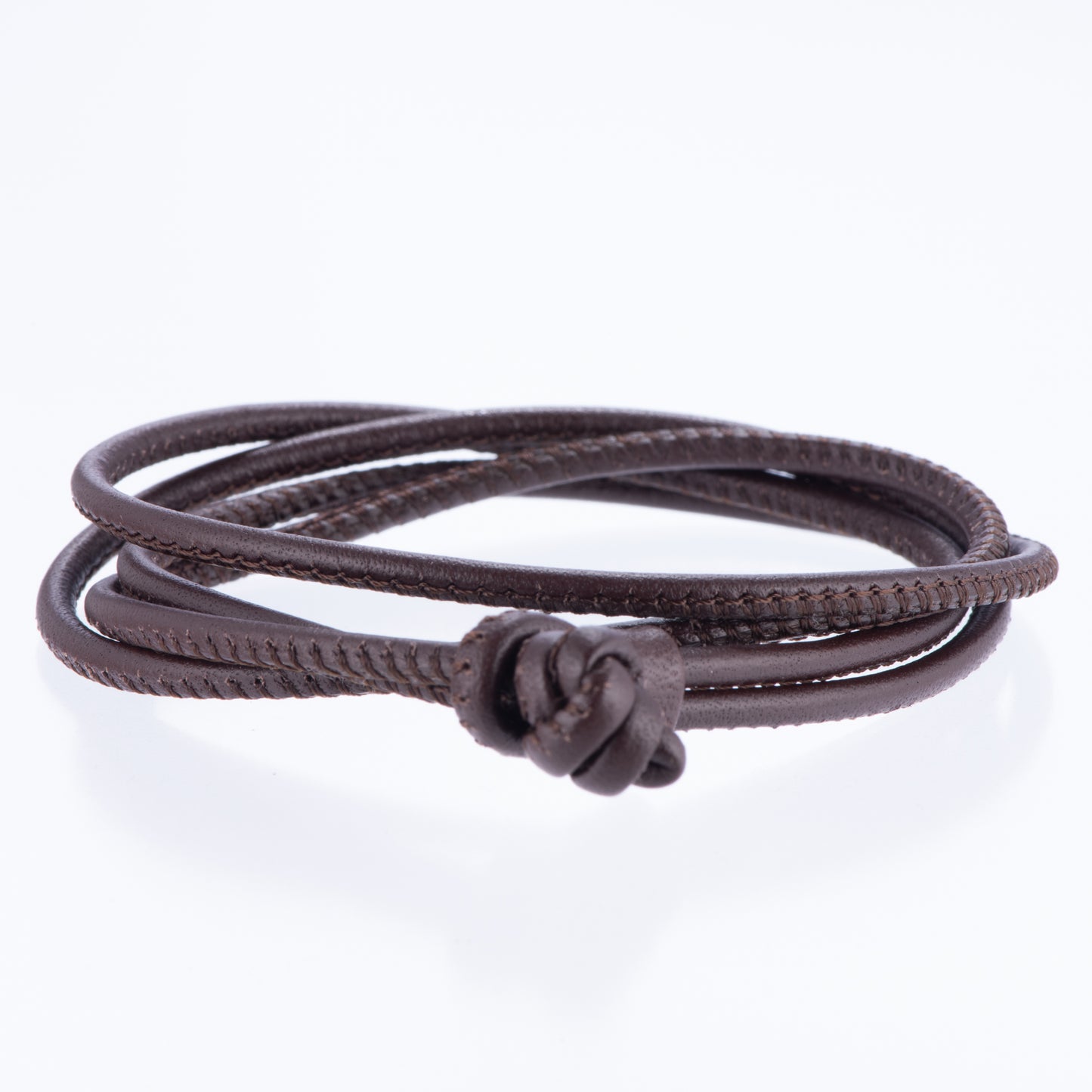 レザーブレスレット兼チョーカー ブラウン ドイツ製