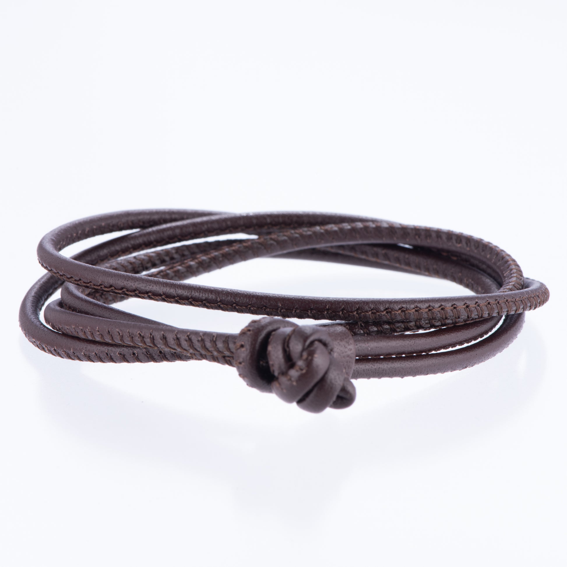 レザーブレスレット兼チョーカー ブラウン ドイツ製