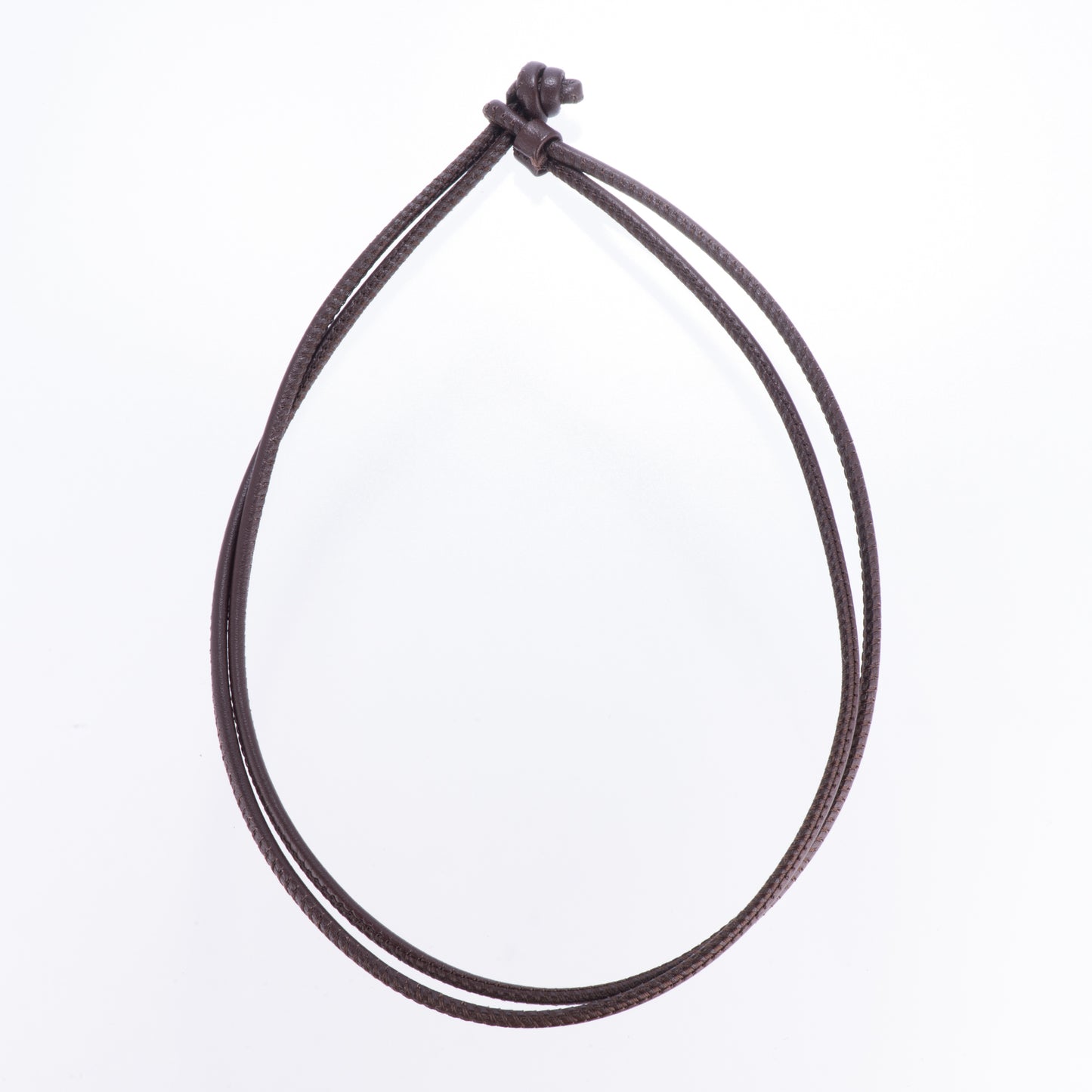 レザーブレスレット兼チョーカー ブラウン ドイツ製