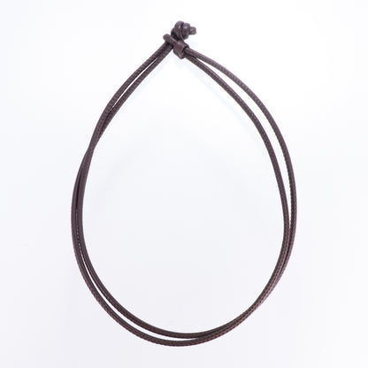 レザーブレスレット兼チョーカー ブラウン ドイツ製