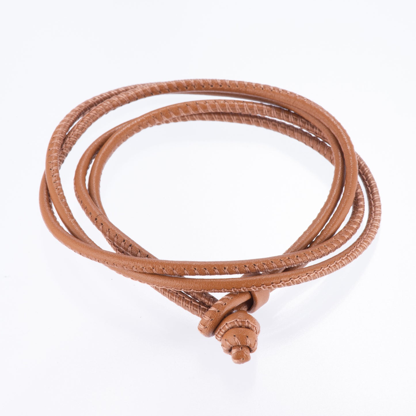 レザーブレスレット兼チョーカー コニャック ドイツ製