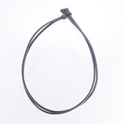 レザーブレスレット兼チョーカー グレー ドイツ製