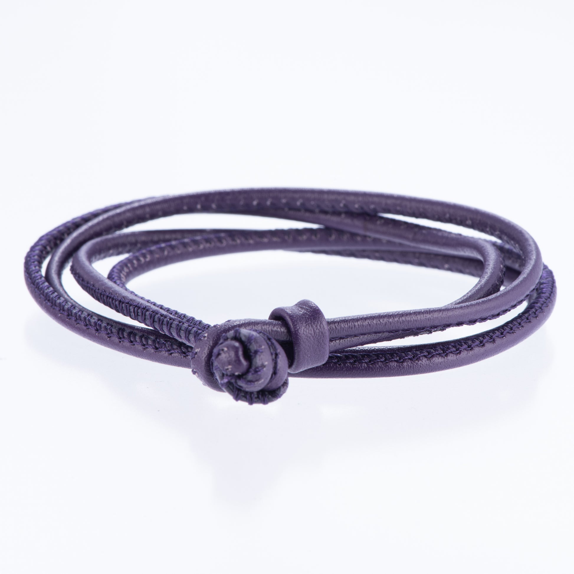 レザーブレスレット兼チョーカー バイオレット ドイツ製