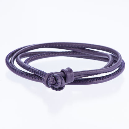 レザーブレスレット兼チョーカー バイオレット ドイツ製