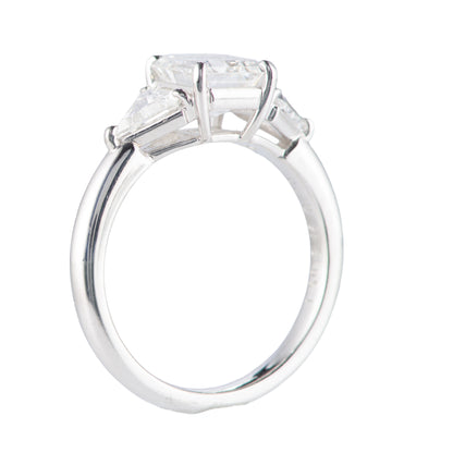 スリーストーン Fカラー インターナリーフローレス　ダイヤモンド プラチナリング D: 1.59ct 0.70ct Pt950