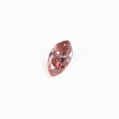 0.04ct Fancy Deep Orangy Pink ファンシーディープオレンジーピンクダイヤモンド マーキース GIA