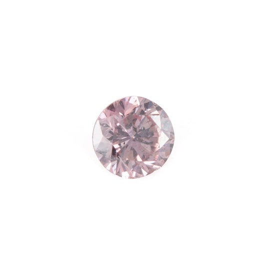 0.09ct Fancy Brownish Pink ファンシーブラウニッシュピンクダイヤモンド ラウンド GIA