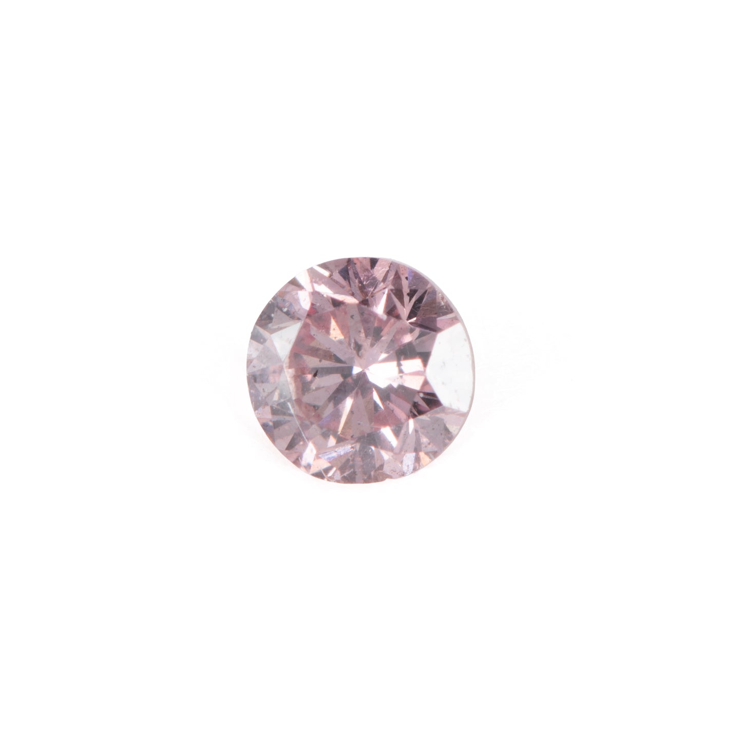 0.09ct Fancy Brownish Pink ファンシーブラウニッシュピンクダイヤモンド ラウンド GIA