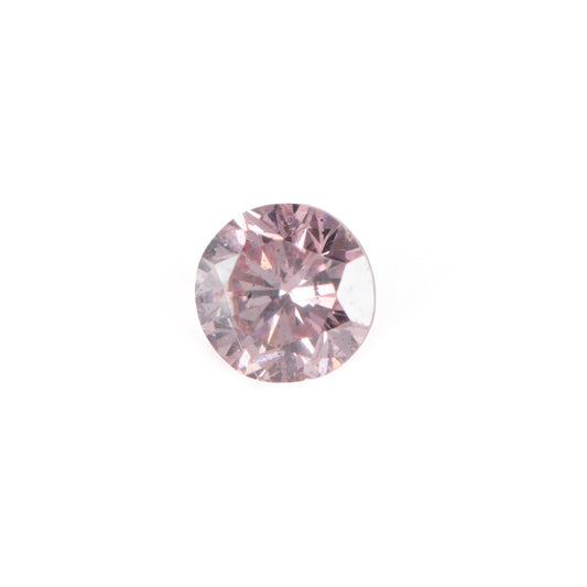 0.09ct Fancy Brownish Pink ファンシーブラウニッシュピンクダイヤモンド ラウンド GIA