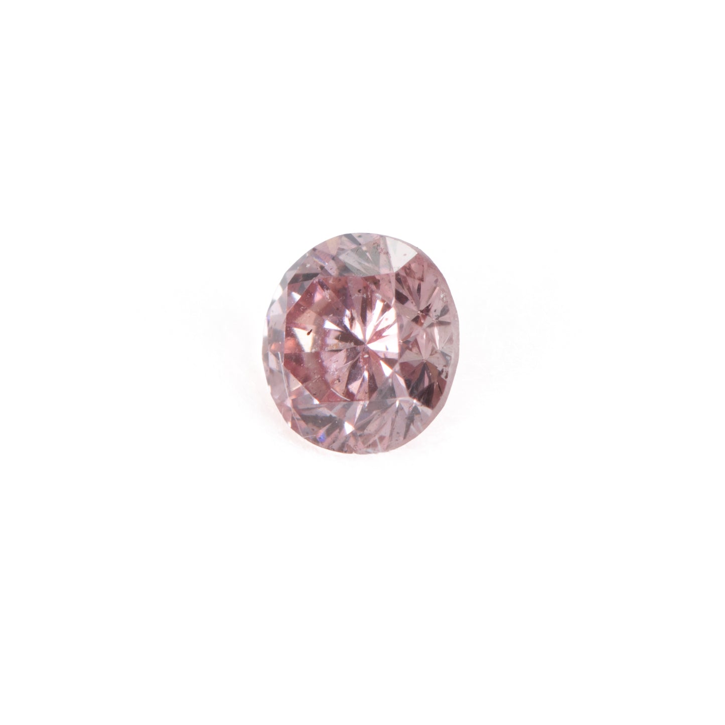 0.09ct Fancy Brownish Pink ファンシーブラウニッシュピンクダイヤモンド ラウンド GIA