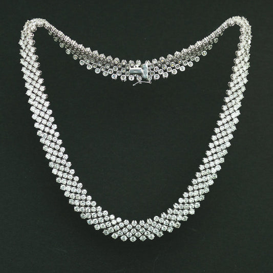 50ct弱　ホワイトゴールドダイヤモンドネックレス(ダイヤモンド48.87ct K18WG)