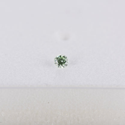0.04ct ファンシーインテンイエロウィッシュグリーン Fancy intense Yellowish Green, GIA