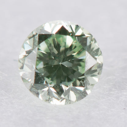 0.04ct ファンシーインテンイエロウィッシュグリーン Fancy intense Yellowish Green, GIA