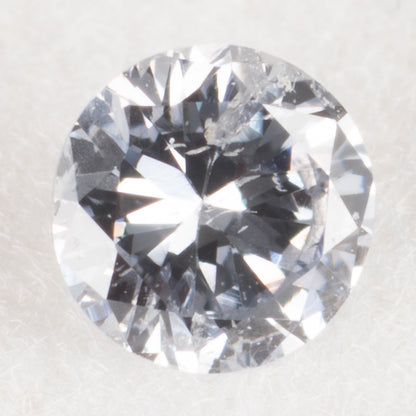 0.07ct ファンシーライトグレーブルー Fancy Light Gray Blue, GIA ラウンド