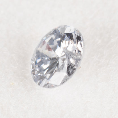 0.07ct ファンシーライトグレーブルー Fancy Light Gray Blue, GIA ラウンド