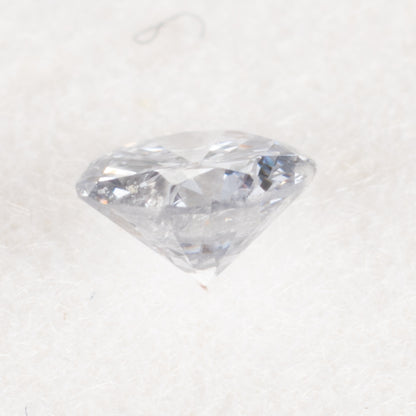 0.07ct ファンシーライトグレーブルー Fancy Light Gray Blue, GIA ラウンド