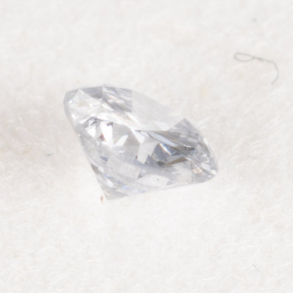 0.07ct ファンシーライトグレーブルー Fancy Light Gray Blue, GIA ラウンド