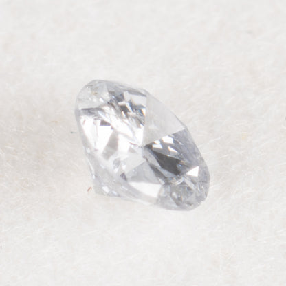 0.07ct ファンシーライトグレーブルー Fancy Light Gray Blue, GIA ラウンド