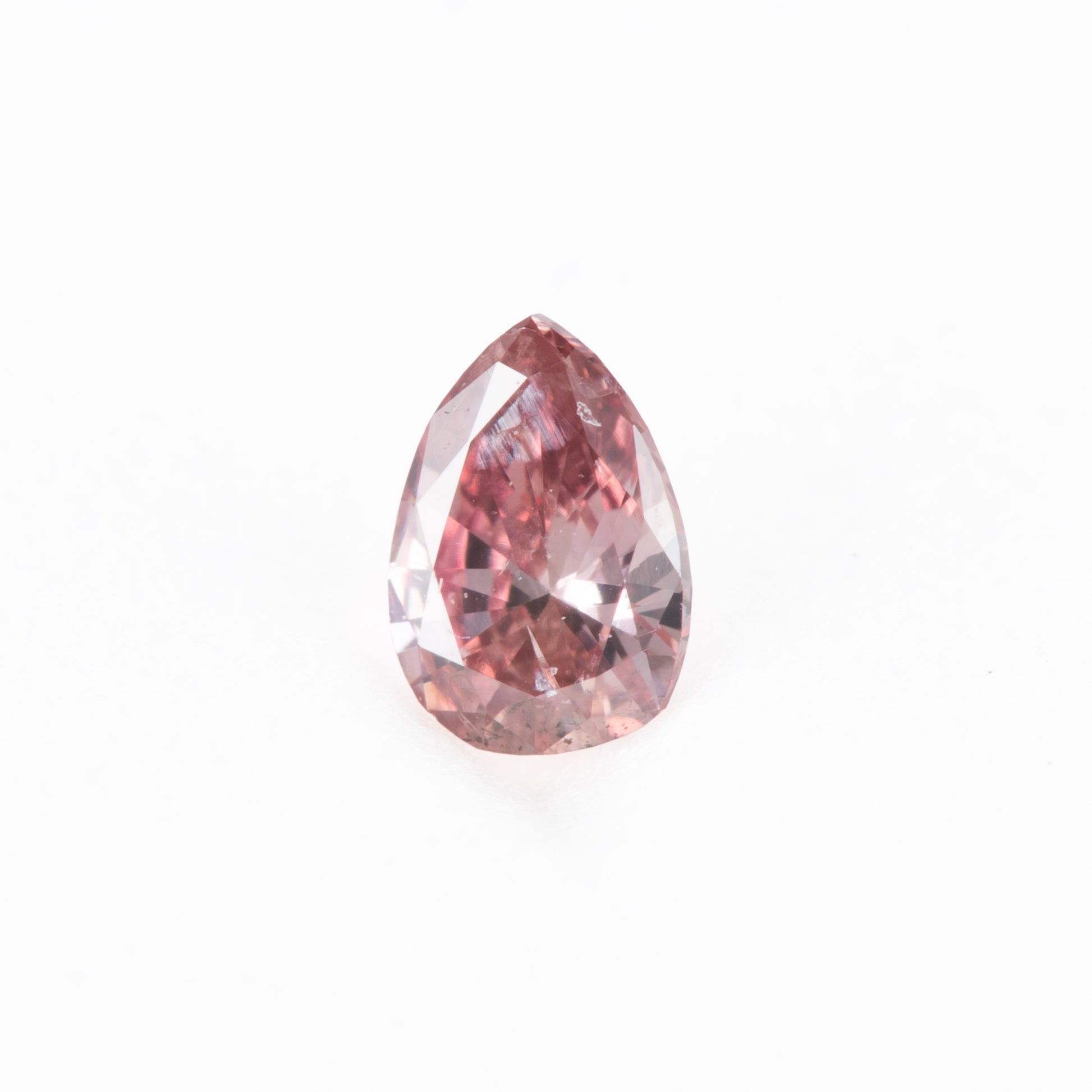 0.10ct Fancy Deep Pink ファンシーディープピンクダイヤモンド ペアシェイプ GIA