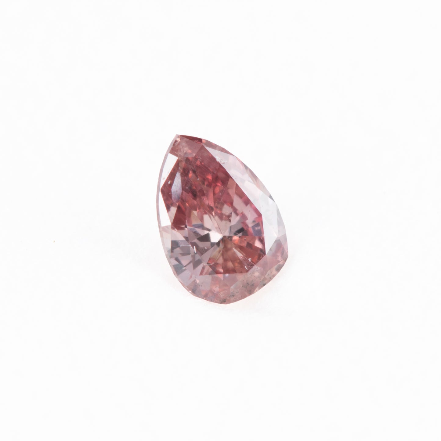 0.10ct Fancy Deep Pink ファンシーディープピンクダイヤモンドルース ペアシェイプ (I1)GIA